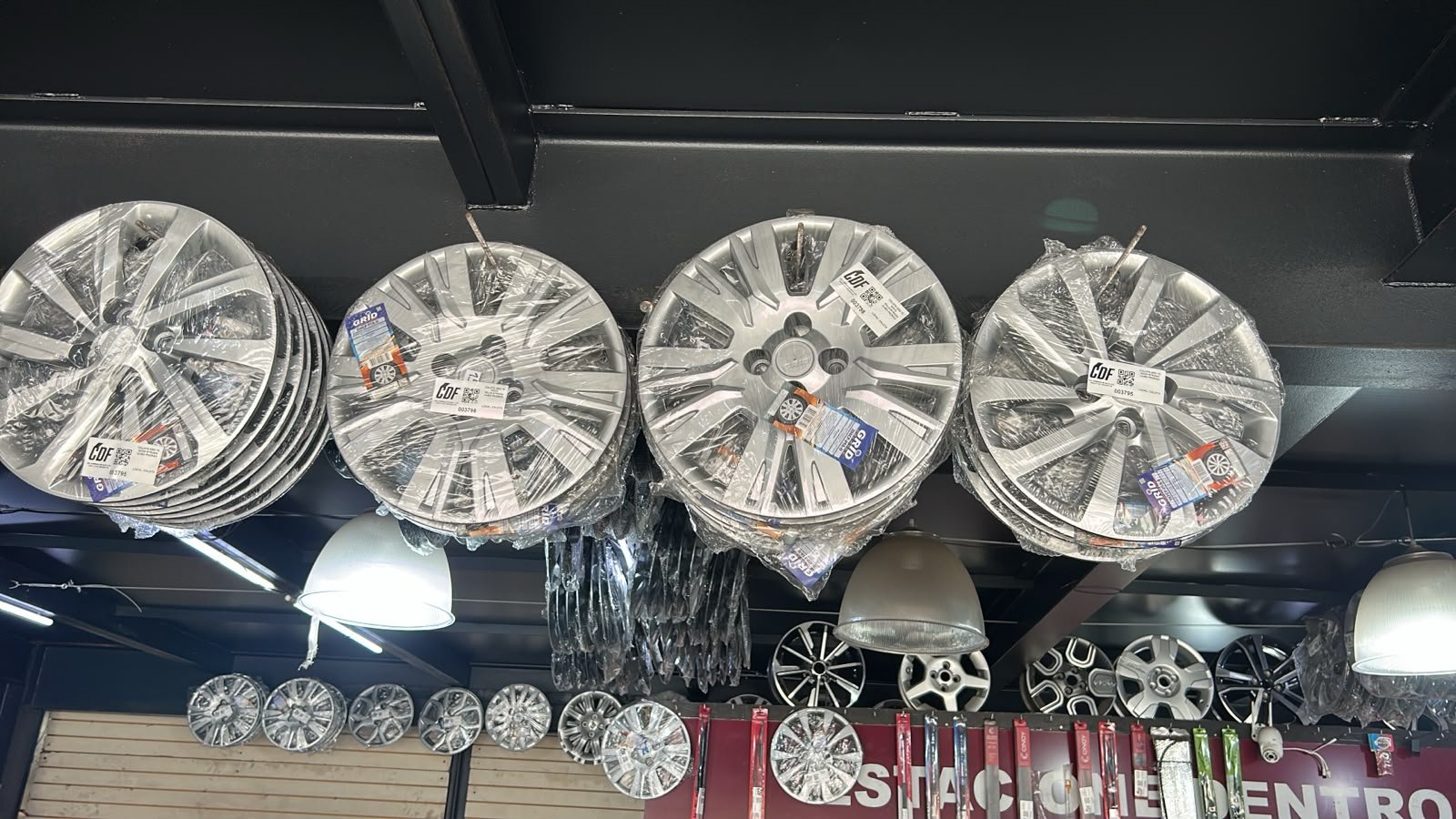 Calotas em estoque